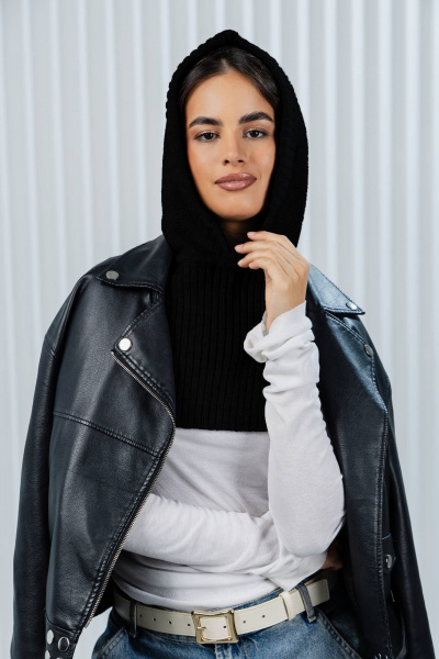 Капор Romgil РВ0362-ШЕ5 черный - фото 1