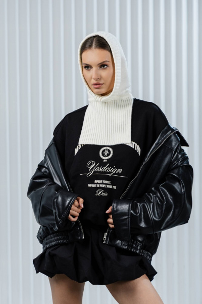 Капор Romgil РВ0362-ШЕ5 молочный - фото 5