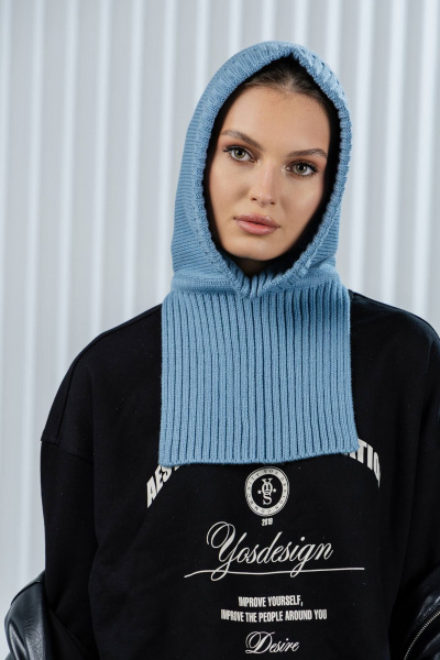 Капор Romgil РВ0362-ШЕ5 голубино-синий - фото 1