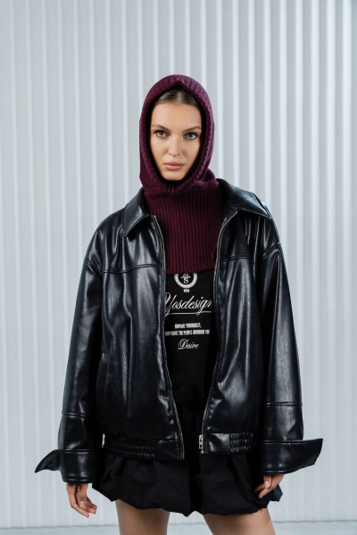 Капор Romgil РВ0362-ШЕ5 ежевичный - фото 4