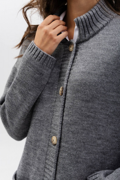 Кардиган Romgil РВ0268-ШЕ5 серый - фото 6