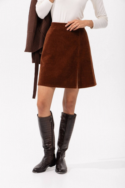 Юбка Romgil РП0098-ХЛ5 терракот - фото 1