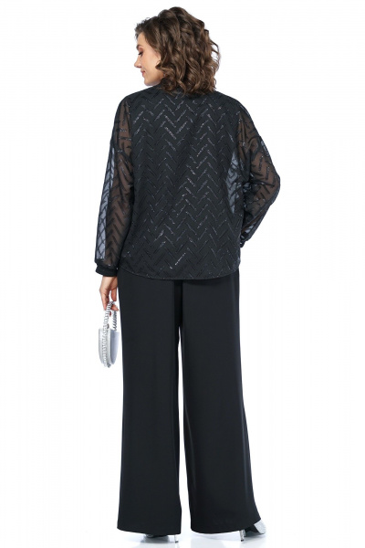 Блуза, бомбер, брюки Alani Collection 2485 черный - фото 5