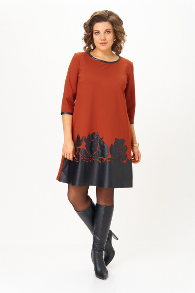 Платье Michel chic 2140/1 терракот - фото 1