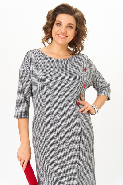 Платье Michel chic 2190 черно-белый - фото 6