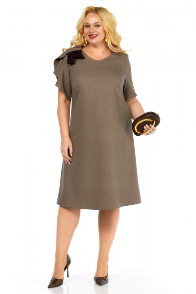 Платье Belinga 1239 коричневый - фото 1