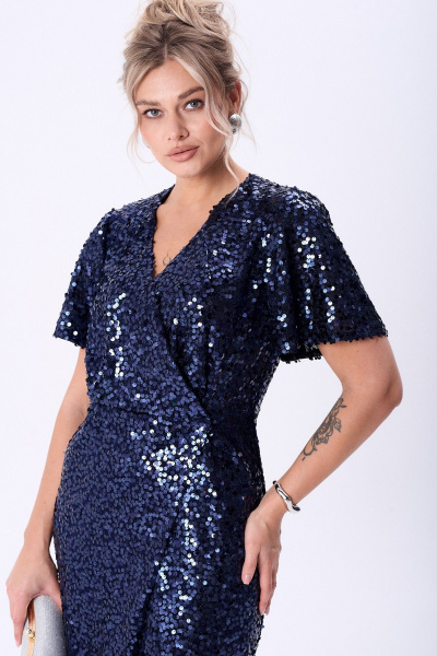 Платье AMUAR 1088 синий - фото 5