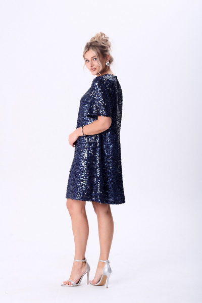 Платье AMUAR 1094 синий - фото 7