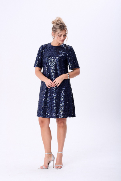 Платье AMUAR 1094 синий - фото 1