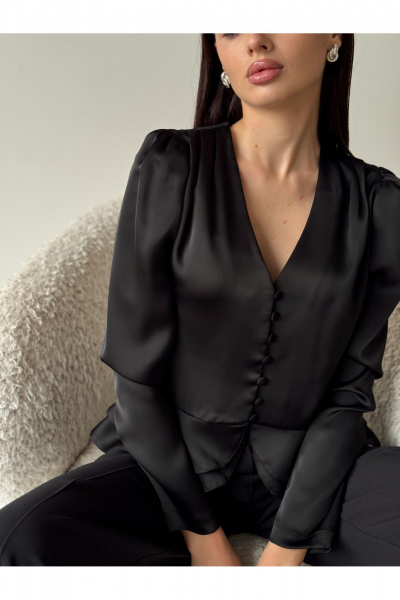 Блуза THE.WOMAN 0379 черный - фото 2