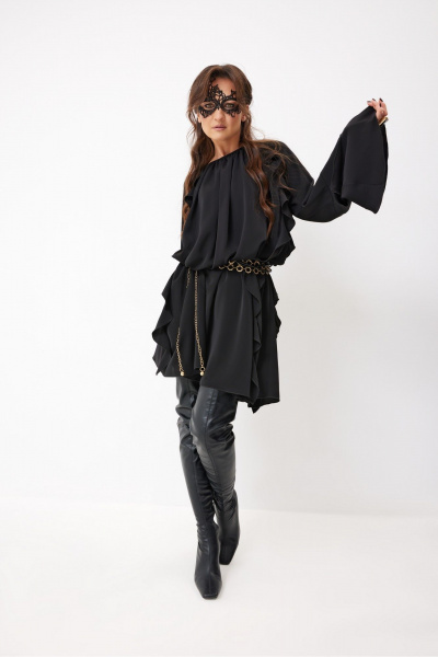 Платье ElPaiz 1316 черный - фото 3