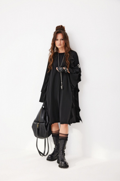 Платье ElPaiz 1316 черный - фото 1