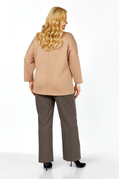 Блуза, брюки Элль-стиль 2437 бежевый - фото 2