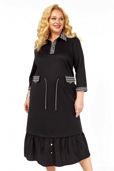 Платье Асолия 2713 черный - фото 6