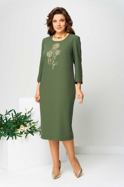Платье Асолия 2711 зеленый - фото 1