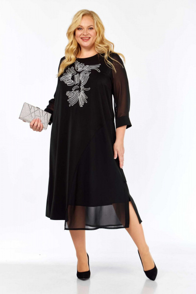 Платье Асолия 2712 черный - фото 2