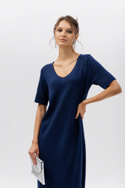 Платье Romgil РВ0408-ХМ2 индиго,черный - фото 6