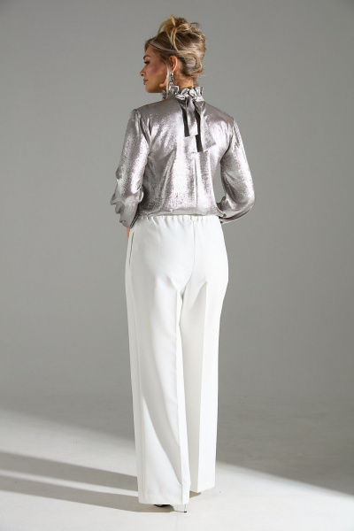 Блуза, брюки LM К710146 бежевый_шиммер - фото 5