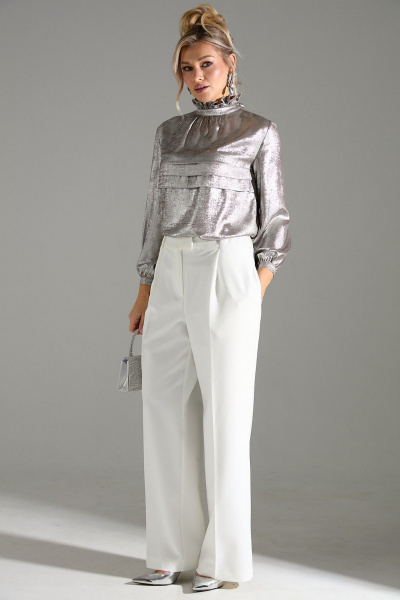 Блуза, брюки LM К710146 бежевый_шиммер - фото 3