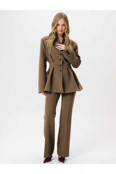 Брюки, жакет PiRS 6341 капучино - фото 4