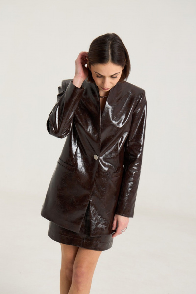 Жакет THE NAME 2462 шоколад - фото 2