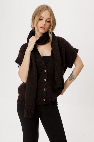 Шарф PiRS 6346 горький_шоколад - фото 6