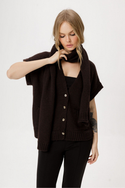 Шарф PiRS 6346 горький_шоколад - фото 3