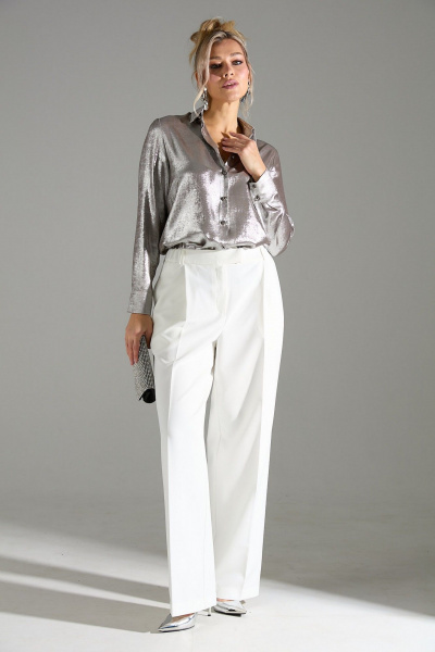 Блуза, брюки LM К146010 бежевый_шиммер - фото 2
