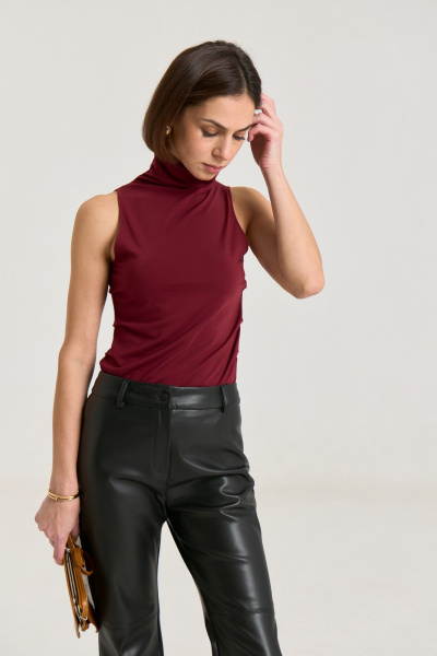 Джемпер THE NAME 2473 вишня - фото 4