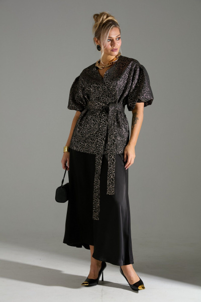 Жакет, юбка LM К1140110 парча - фото 3