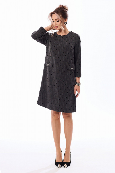 Платье Golden Valley 44082-3 графит - фото 1