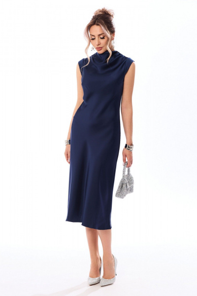 Платье Golden Valley 4964-1 темно-синий - фото 1