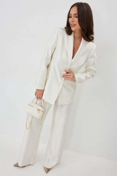 Брюки, жакет Магия моды 2659 жемчужный - фото 5