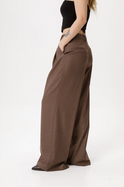 Брюки, жакет PiRS 6376 коричневый - фото 10