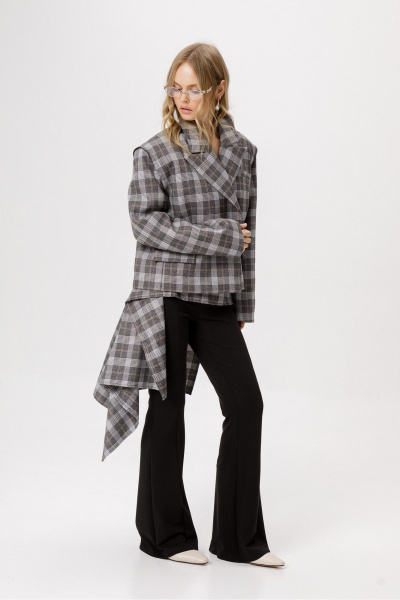 Юбка PiRS 6382 серый - фото 4