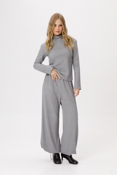 Брюки PiRS 6390 серый - фото 4