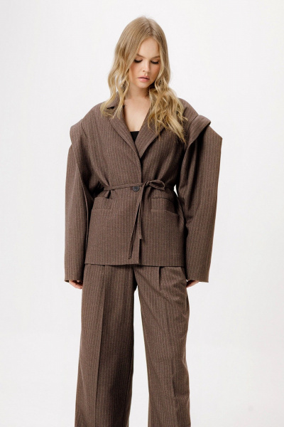 Жакет PiRS 6392 коричневый - фото 7