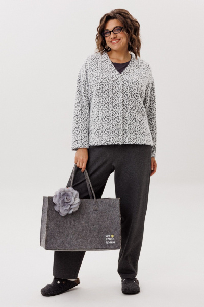 Брюки Anelli 1660.1 дымчатый_туз - фото 1