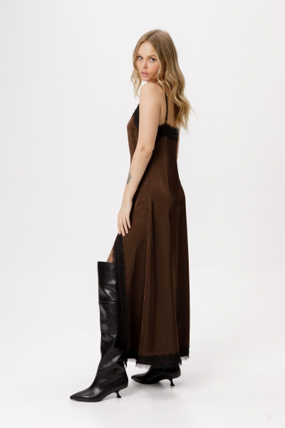 Платье PiRS 6405 коричневый - фото 7