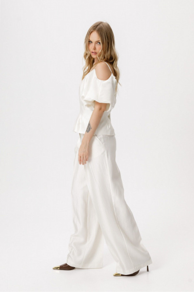 Брюки PiRS 6419 молочный - фото 3