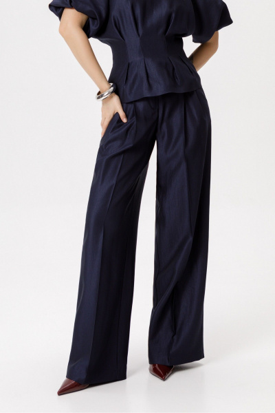 Брюки PiRS 6419 темно-синий - фото 1