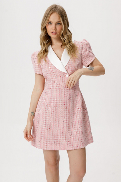 Платье PiRS 6421 розовый - фото 2