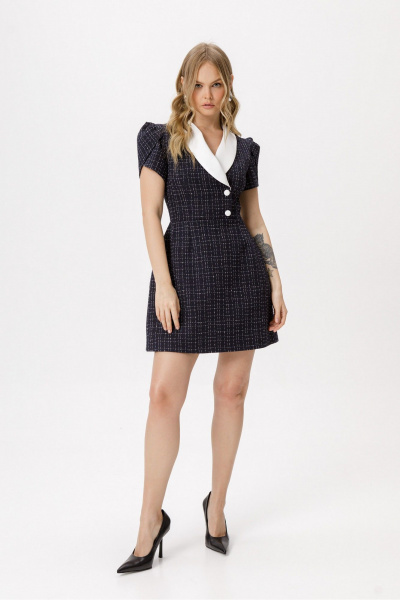 Платье PiRS 6421 синий - фото 1