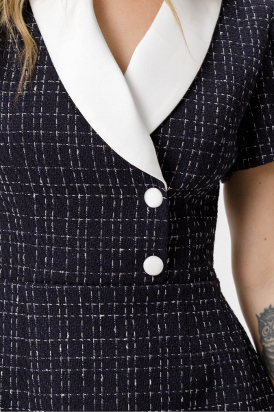 Платье PiRS 6421 синий - фото 2