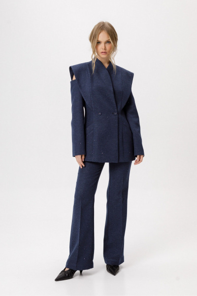 Жакет PiRS 6423 синий - фото 6