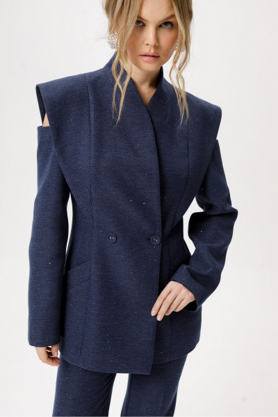 Жакет PiRS 6423 синий - фото 2