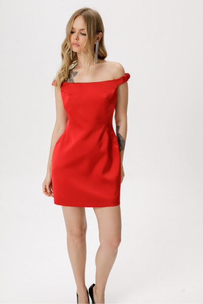 Платье PiRS 6425 красный - фото 2