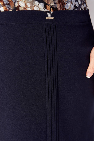 Платье Линия Л Б-2100 темно-синий - фото 3