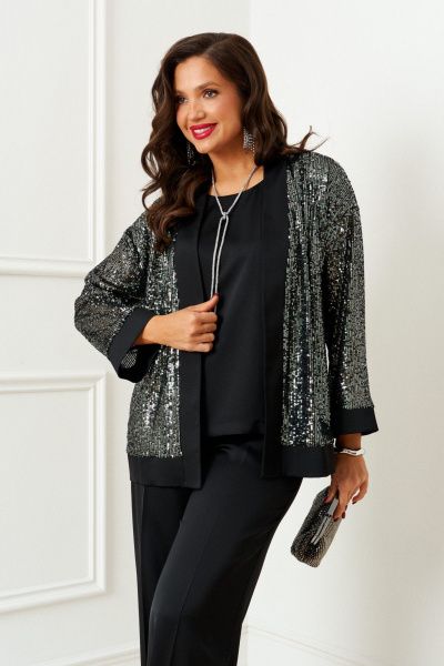 Блуза, брюки, топ Beautiful&Free 6406 черный - фото 3