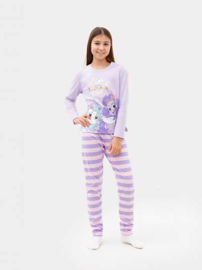 Брюки, джемпер Mark Formelle 567740/22/24393ПП-0 св.лиловый_розовая_полоска_3_сл_на_пол_(фольга) - фото 6